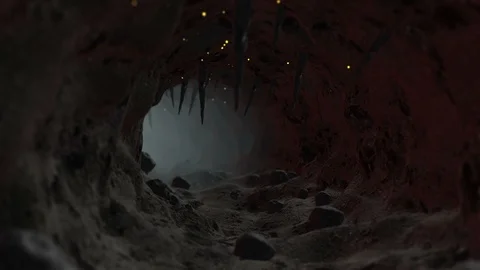 Cave Tunnel Background Stock Footage 100532150