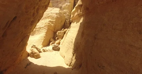 In the cave Turtle beach Ras al Jinz Stock Footage 68576322