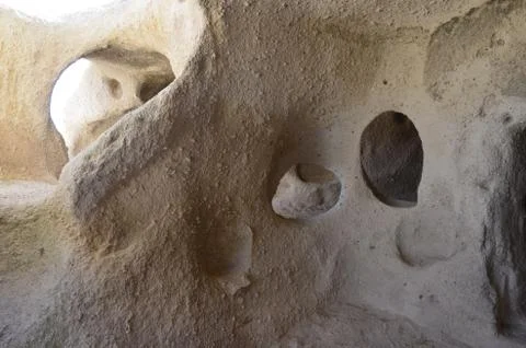 Cave of Uchisar. Stock Photos