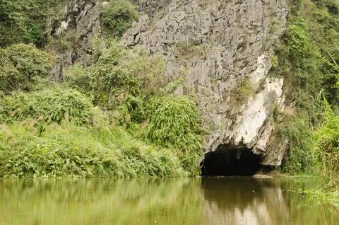 Cave in Van Long. Stock Photos