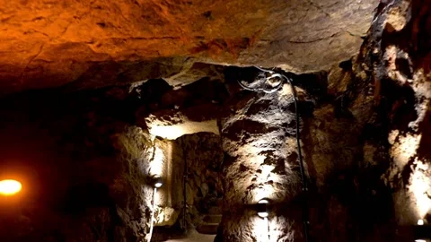 Cave walking detail Stock Footage 144975823