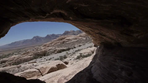 Cave Wilderness Landscape Desert Stock Footage 33761394