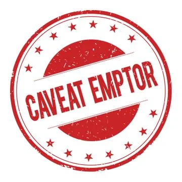 CAVEAT-EMPTOR stamp sign Illustrazione stock