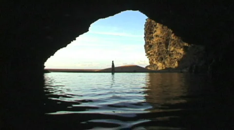 Cave/Lagoon 1 Stock-Footage 297194