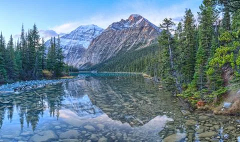 Cavell Edith Lake Stock Photos