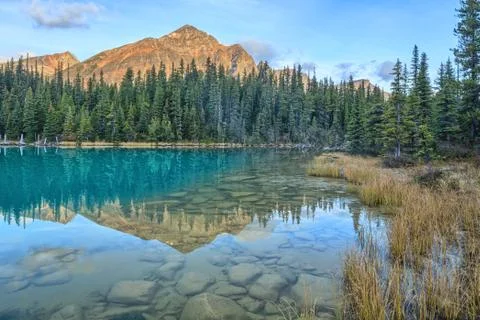 Cavell Edith Lake Stock Photos