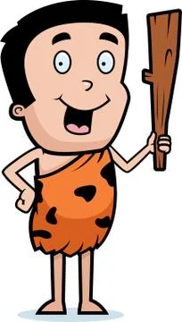 Caveman Boy Illustrazione stock