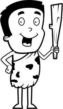 Caveman Boy Stock Illustration