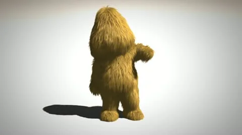 Caveman cheers Video stock 21893516