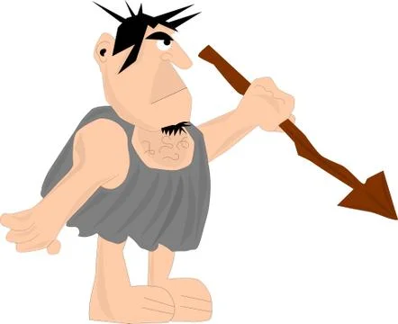 Caveman Stock Illustration