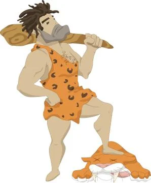 The Caveman Stock Illustration