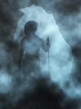 Caveman Stock Illustration