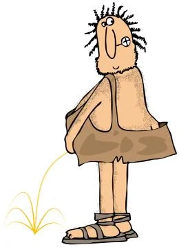 Caveman relief Stock Illustration