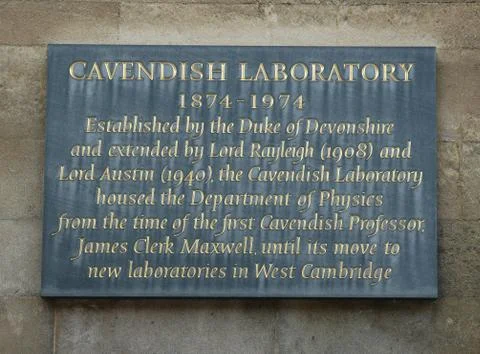 Cavendish Laboratory Stock Photos
