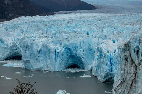 Caverns on the Perito Moreno Glacier Stock Photos