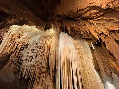 Caverns stalactites 写真素材