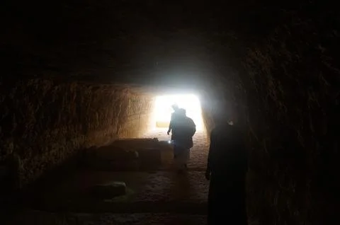 Caves, ancient man made, Eastern Desert, Fotos de archivo