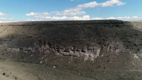 Caves on the Mountain, 4K Aerial Video Video stock 100525930