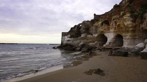 Caves of Nero (Grotte di Nerone) in Anzio, Italy Stock Footage 239384223