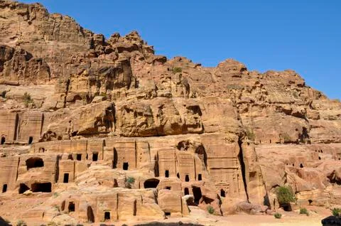 Caves in Petra Stock Photos