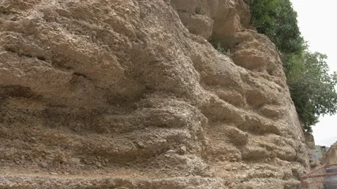 Caves in the rock. Stock Footage 137874001