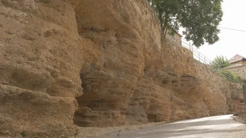 Caves in the rock. Video stock 137874351