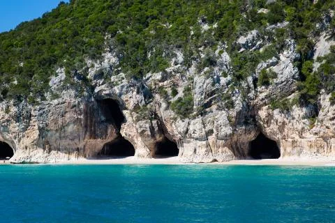 Caves at Sardinia. Stock Photos