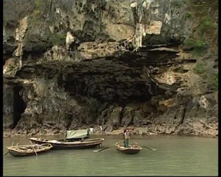 Caves On Sea Stock Footage 8009851