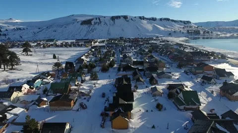Caviahue Ski Center Base Stock-Footage 314513444