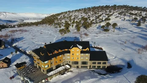 Caviahue Ski Center Base Stock-Footage 314513508