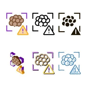 Caviar attention minimal icon vector outline Stock Illustration