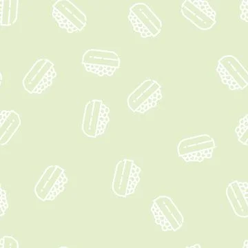 Caviar fish line vector seamless pattern 스톡 일러스트