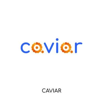 Caviar logo isolated on white background for your web, mobile and app design Stock Illustration