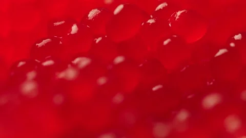 The caviar is out of focus. refocusing Stock Footage 161177252