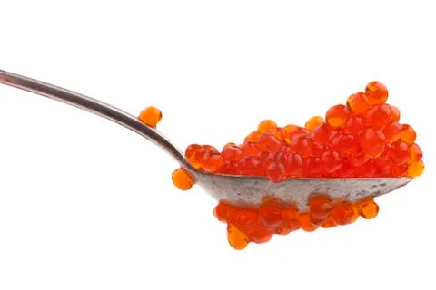 Caviar teaspoon Stock Photos