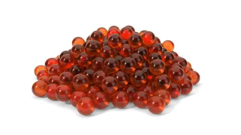 Cavier, fish egg illustration. 3d render Stock Illustration