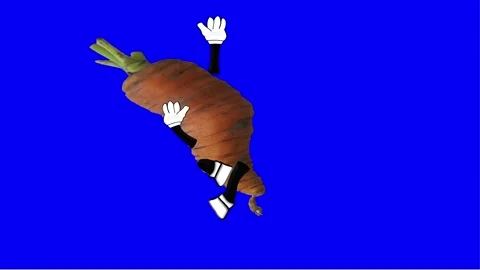 Cavorting carrot animation Stockbeeldmateriaal 220674127