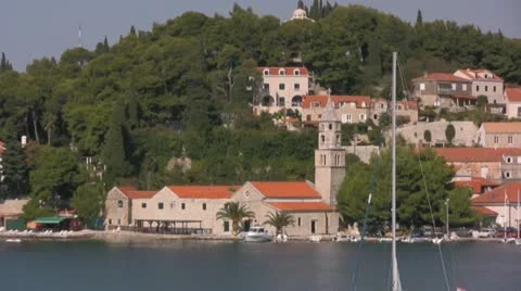 Cavtat Franciscan Monastery Stock Footage 12668067