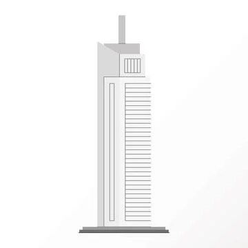 Cayan Tower UAE building Ilustración de archivo