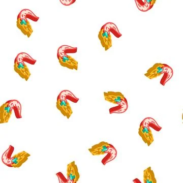 Cayenne pepper burning vegetable isometric icon seamless pattern Stock Illustration