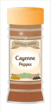 Cayenne pepper Stock Illustration