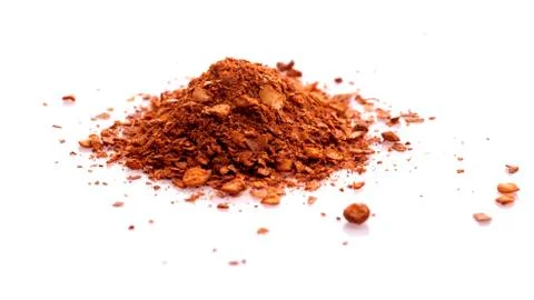 Cayenne pepper on white Stock Photos