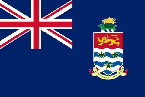 Cayman Island flag pattern background. Realistic national flag design. Abst.. Stock Illustration