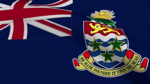Cayman Islands Flag Loop Stock Footage 241147314