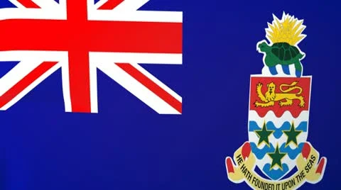 Cayman Islands Waving Flag Stock Footage 10761679