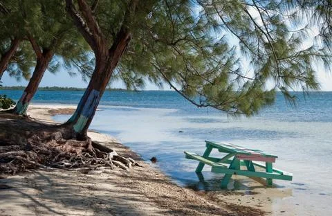 Cayman Kai Beach Foto stock
