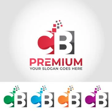 CB Alphabet Logo Design Concept Stock Illustration