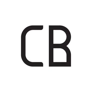 Cb initial letter vector logo icon Stock Illustration