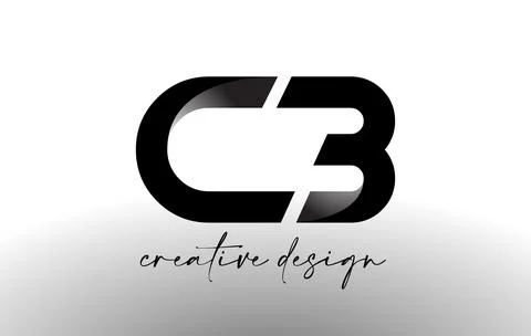 CB Letter Logo Design with Elegant Minimalist Look.CB Icon vector with creati Stock Illustration