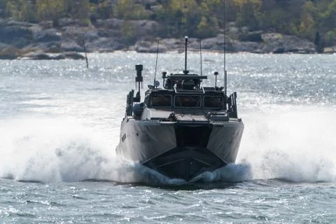 CB90-class fast assault craft. Stock Photos